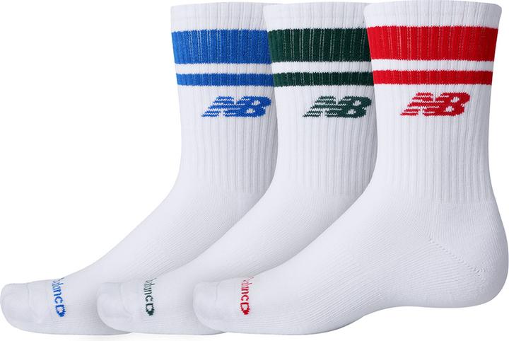 Actual product image New Balance Everyday Stripe Midcalf 3 Pack (pack of 3, XL)