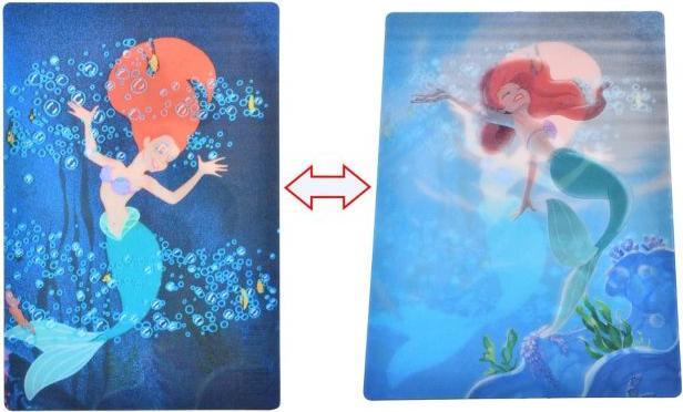 Actual product image Disney Ariel & Sebastian Postkarte Lenticular