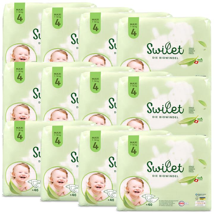 Image du produit Swilet La couche bio (Taille 4, Pack mensuel, 480 pièce(s))