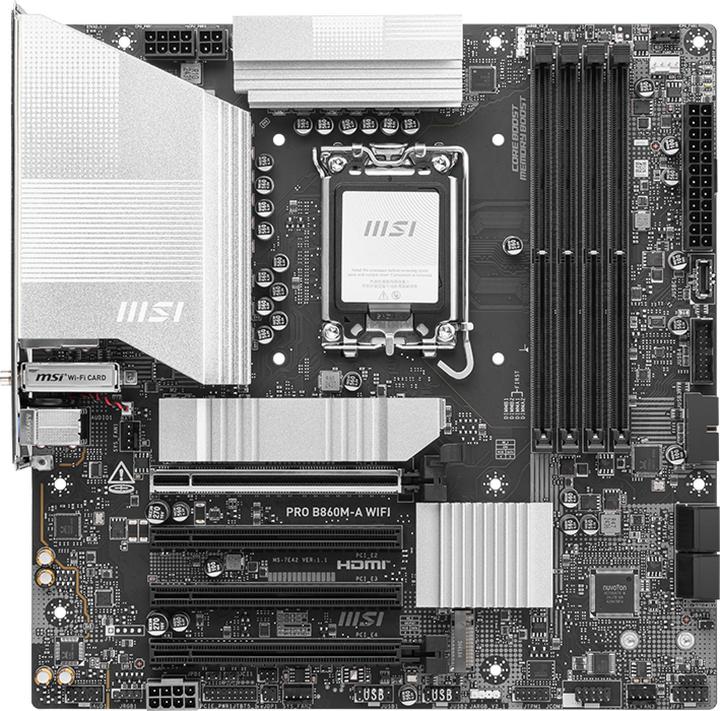 Productafbeelding MSI PRO B860M-A WIFI (LGA 1851, Intel B860, mATX)
