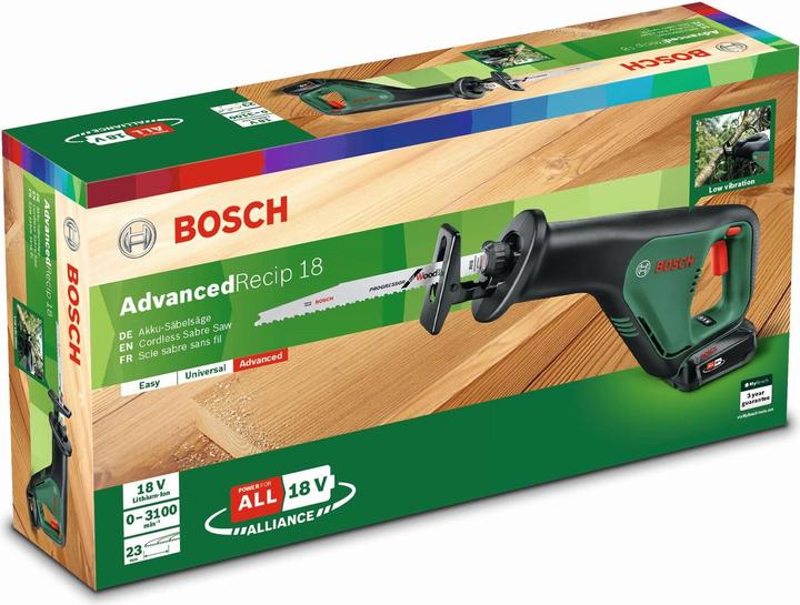 Actual product image Bosch Home & Garden Cordless reciprocating saw AdvancedRecip 18