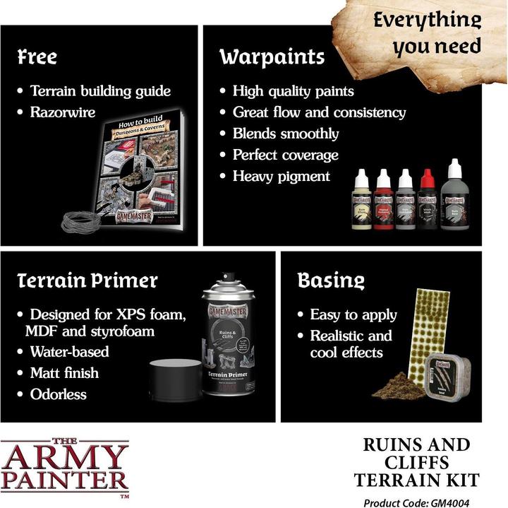 Actual product image Army Painter ARMG4004 - Gamemaster: Ruins & Cliffs Terrain Kit