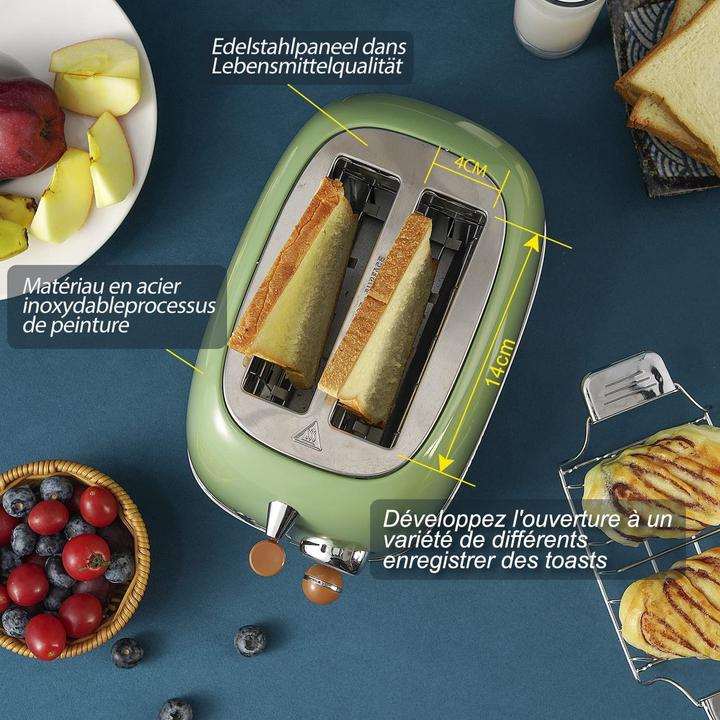 Actual product image Wiltal Toaster Retro