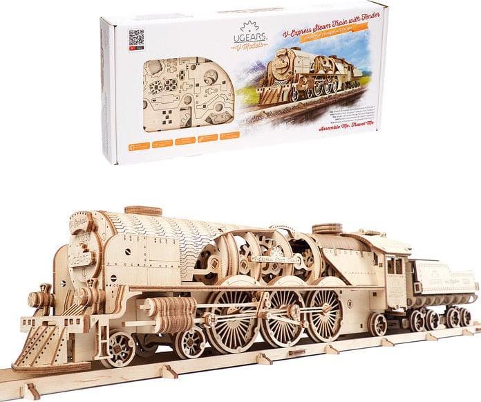 Produktbild Ugears Lokomotive V-Express mit Wagon