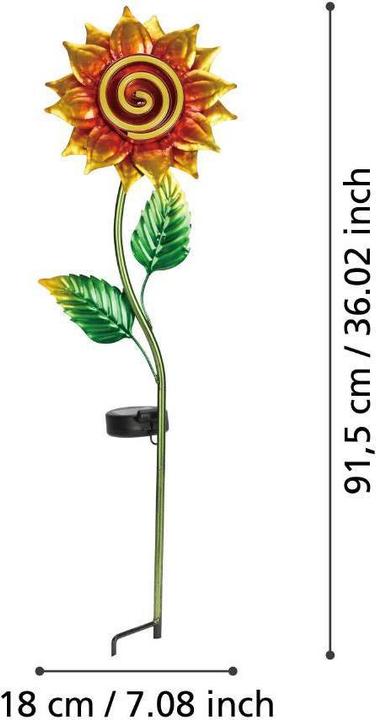 Produktbild EGLO 48814 Z SOLAR LED Gartenleuchte 20x0,01W 60x180mm Bunt (20 lm, IP20)