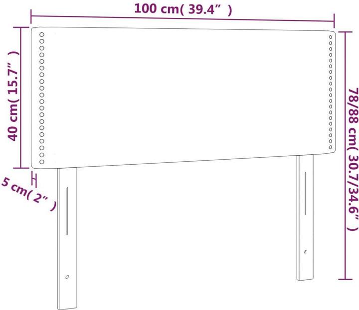 Immagine prodotto VidaXL Zobor (100 x 5 x 78/88 cm)