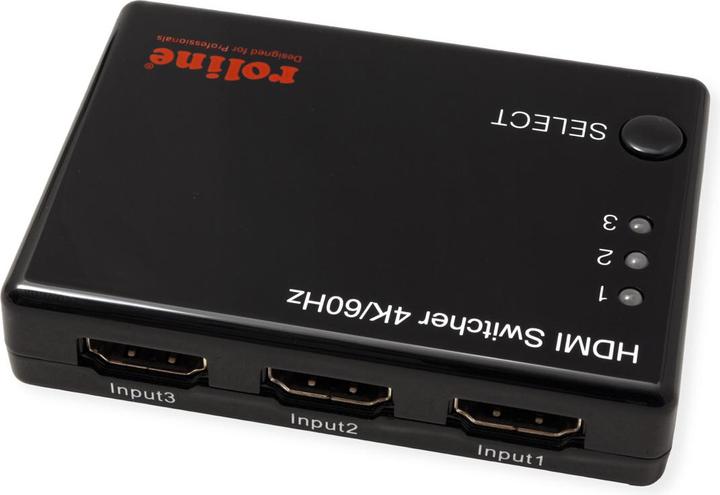 Image du produit Roline Commutateur HDMI 4K, 3 voies
