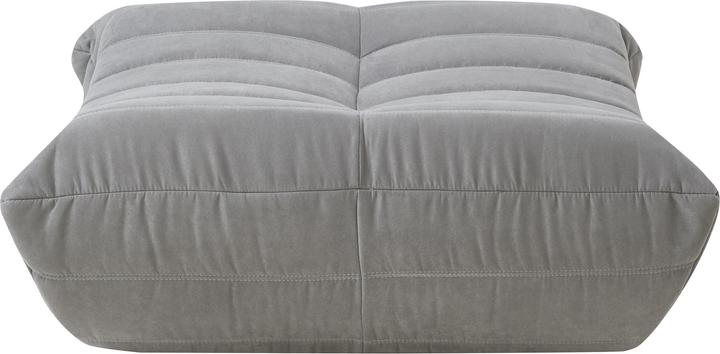 Produktbild En.Casa Fusshocker Kodsø 35x80x65 cm Mikrofaser Grau