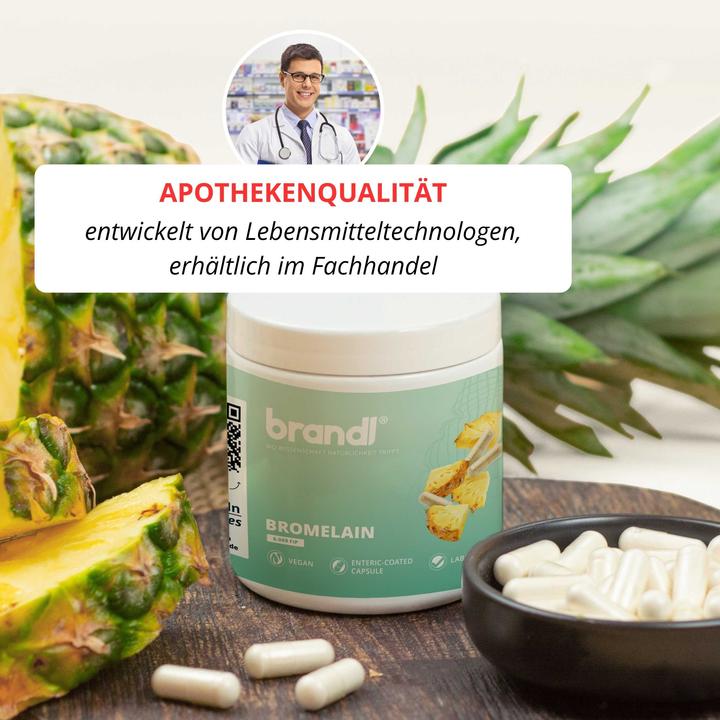 Actual product image Brandl Bromelain capsules high dose (60 Piece, Capsules, 43.08 g)