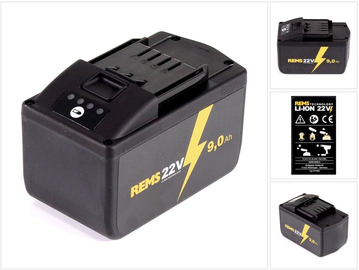 Rems Batterie Li-Ion 21,6V (22V max) 9,0Ah ( 571583 R22 )