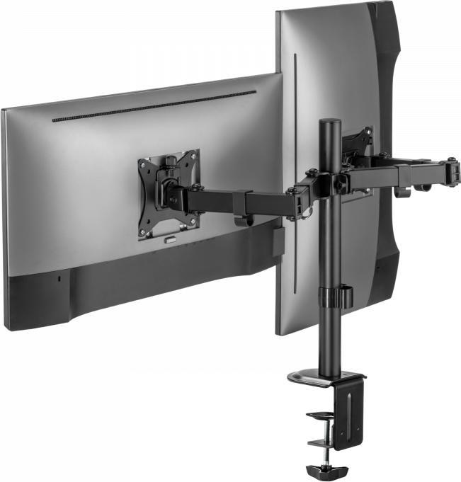 Actual product image V7 Dual Monitor Clamp Desk Mount (Table, 32")