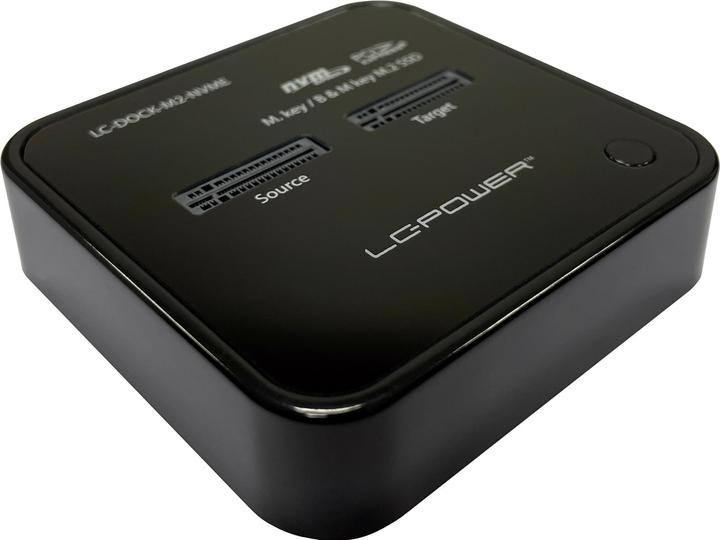 Actual product image LC-Power LC-DOCK-M2-NVME for 2x NVMe-M.2-SSD docking station retail