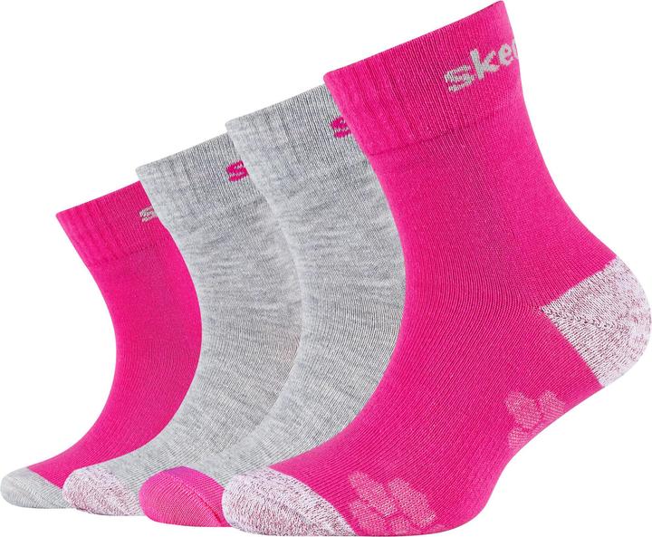Skechers Girls mesh ventilation glow Socks 4p (39, 42)