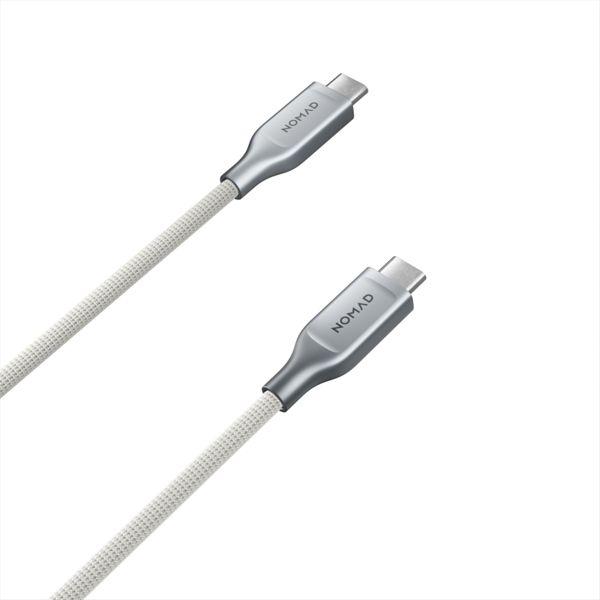 Actual product image Nomad Kevlar USB-C to USB-C Cable 1,5 m White (1.50 m, USB 2.0, 240 W)