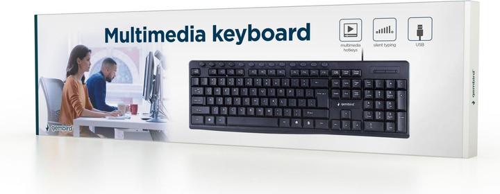 Actual product image Gembird KB-UM-107 Keyboard USB US English (US, Cable)