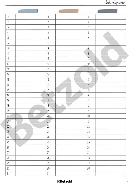 Produktbild Betzold Referendariats-Planer, DIN A4 plus (Harter Einband)
