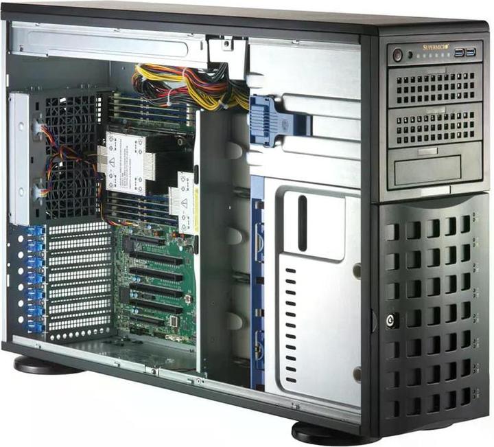 Actual product image Supermicro Super Micro Tower/4U Enclosure 8x LFF/SFF MBD-X13DEI 2x1200W