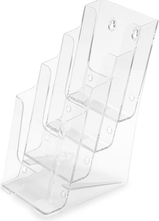 Produktbild Deflecto Prospekthalter, DIN lang hoch, 4 F„cher, glasklar (DL)