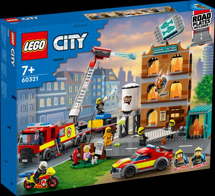 Produktbild LEGO Feuerwehreinsatz mit Löschtruppe (60321, LEGO City)