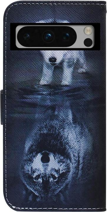 Produktbild Cover-Discount Google Pixel 8 Pro - Leder Etui Hülle Wolf (Google Pixel 8 Pro)
