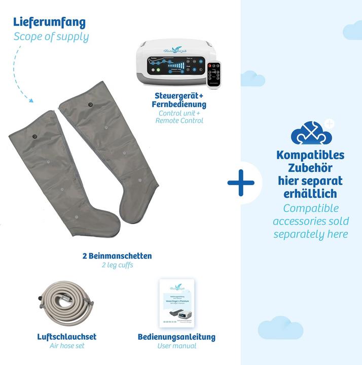 Image du produit Venen Engel 4 Appareil de massage Premium avec manchettes pour les jambes