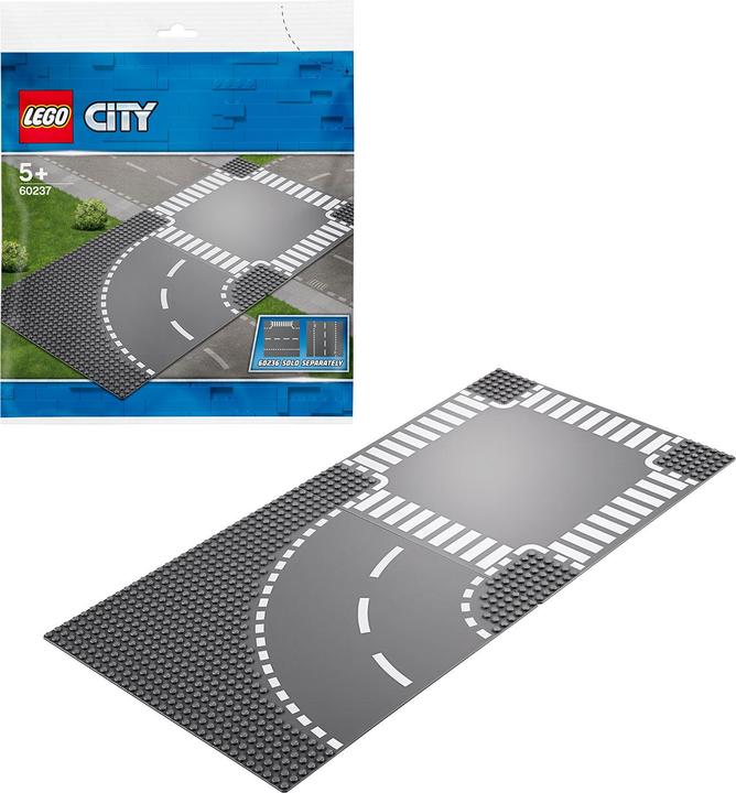 Actual product image LEGO Curve and crossing (60237, LEGO City)