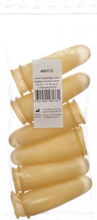 Actual product image Sanor Fingerling Latex Grösse 1 gepudert leicht (0.07 m)