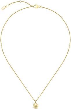 Hugo Boss Original Womens Gold-Plated Necklace Double B