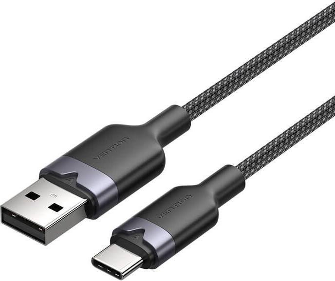 Immagine prodotto Vention USB 2.0 A to USB-C 3A cable CTNBH 2M (black) (2 m, USB 2.0, 60 W)