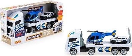 Actual product image Teamsterz Transporter with police car and helicopter