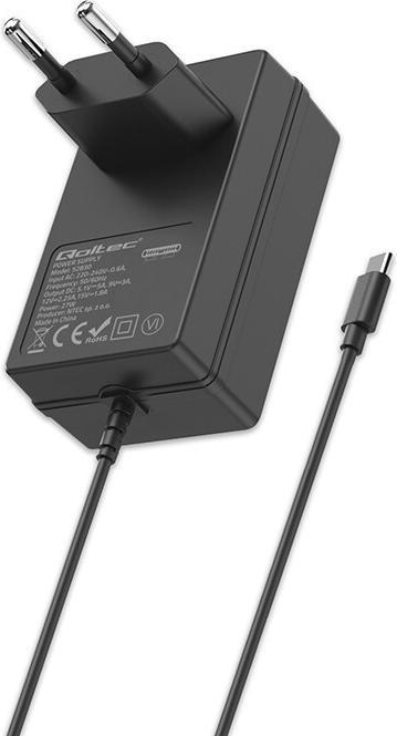 Actual product image Qoltec Super fast charger for Raspberry Pi 5 USB
