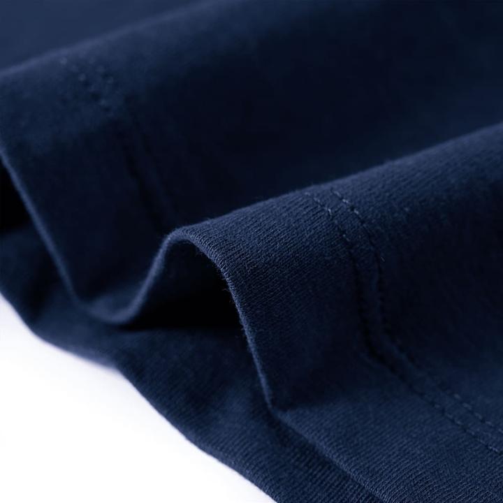 Immagine prodotto VidaXL Camicia da bambino a maniche lunghe blu navy melange 104,Materiale: 100 (104)