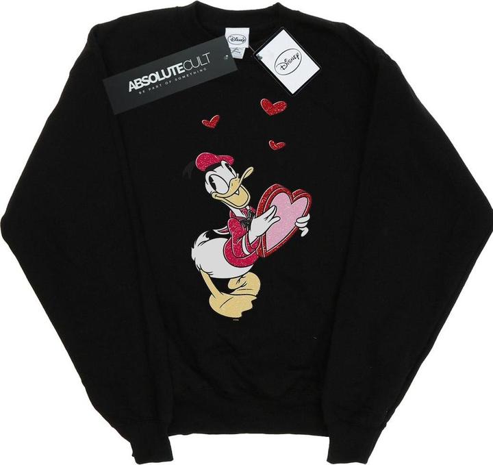 Disney Donald Duck Love Heart Sweatshirt (L)