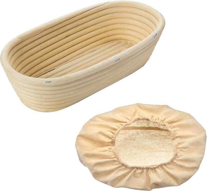 Westmark Set Proofing Basket ovale con coperchio 27,5 x 14 x 7,1 cm