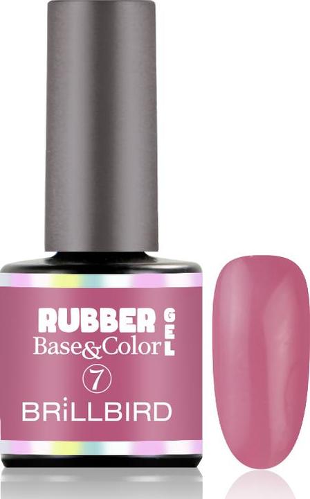 BrillBird Rubber Gel Base&Coral #7 8ml (UV-Gel Lack)