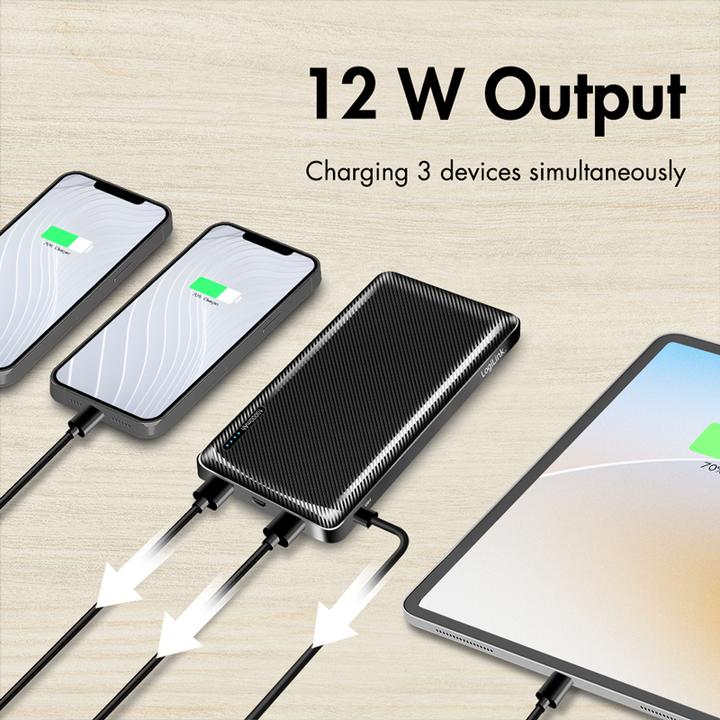 Produktbild LogiLink Prüfen (10000 mAh, 12 W, 12 Wh)