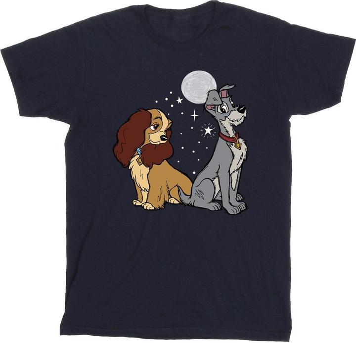 Disney Lady And The Tramp Moon TShirt Mädchen