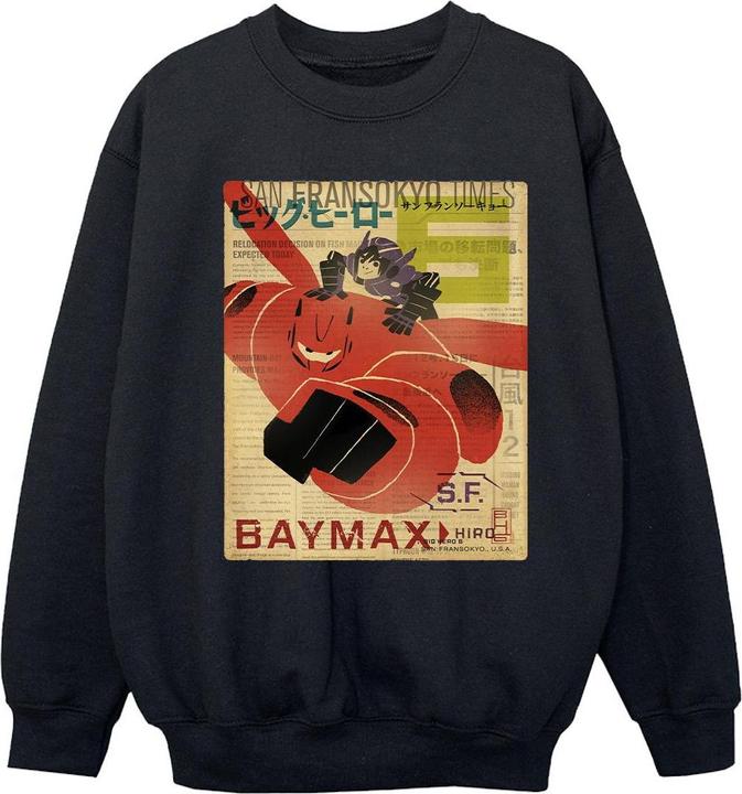 Disney Big Hero 6 Baymax Flying Baymax Newspaper Sweatshirt Mädchen