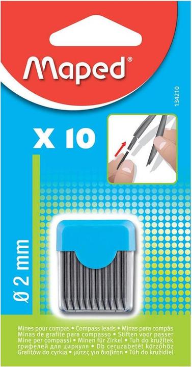 Productafbeelding Maped Vervangende loodlijnen (Kompas navulling, Grafiet, 2 mm)