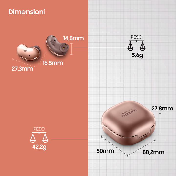 Actual product image Samsung Galaxy Buds Live (ANC, 5.50 h, Wireless)
