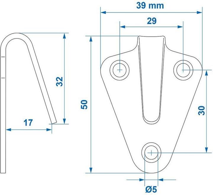 Immagine prodotto ProPlus Ganci per teloni in metallo 40x45mm piegati 10 pezzi in blister