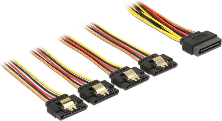 Image du produit Delock Adaptateur d'alimentation SATA 4x SATA, droit