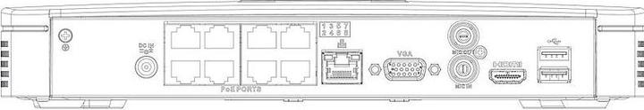 Produktbild Dahua NVR4108-8P-4KS2/L network video recorder 1U White (Netzwerk Videorecorder (NVR))