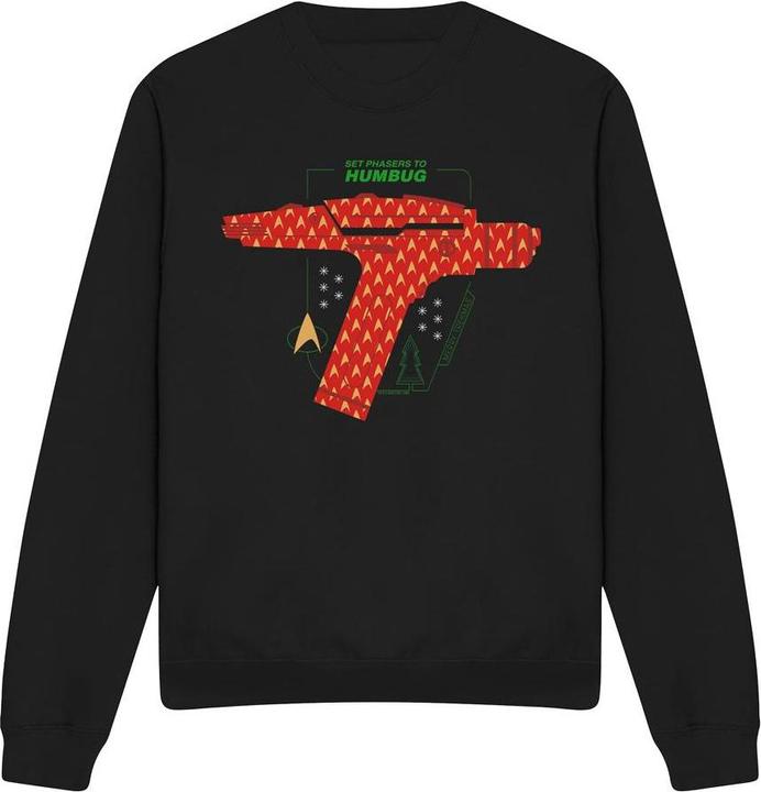 Produktbild Star Trek: The Original Series Phaser Set To Humbug Sweatshirt weihnachtliches Design (M)