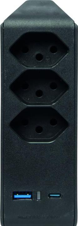 Produktbild Brennenstuhl cleverLINE Abzweigstecker (USB-A, 3-Polig, USB-C, 5 x)
