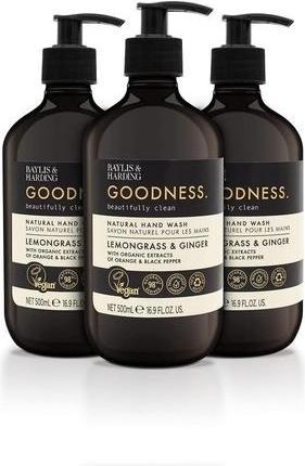 Produktbild Baylis & Harding Goodness Lemongrass & Ginger Natural Hand Wash (Flüssigseife, 500 ml)