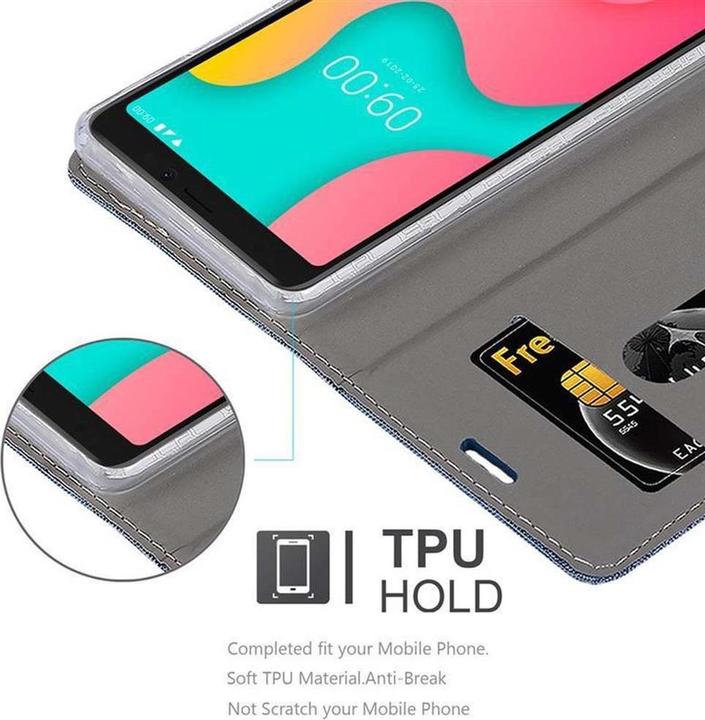 Produktbild Cadorabo Book Jeans Optik Cover (Wiko Y60)