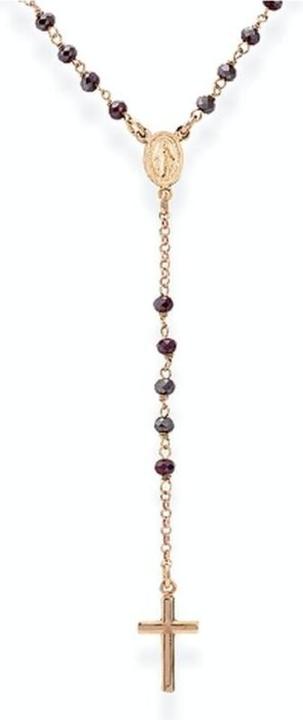 Image du produit Amen Collier Rosary Classic Crystal Cross (Argent 925, 52 cm)