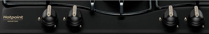 Actual product image Hotpoint PCN 640 T (AN) R /HA Cooker Anthracite Built-in 59 cm Gas 4 Cooker(s)