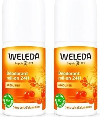 Immagine prodotto Weleda Set di 2 deodoranti 24 H Arguisier, 2 x 50 ml (Roll-on, 50 ml)